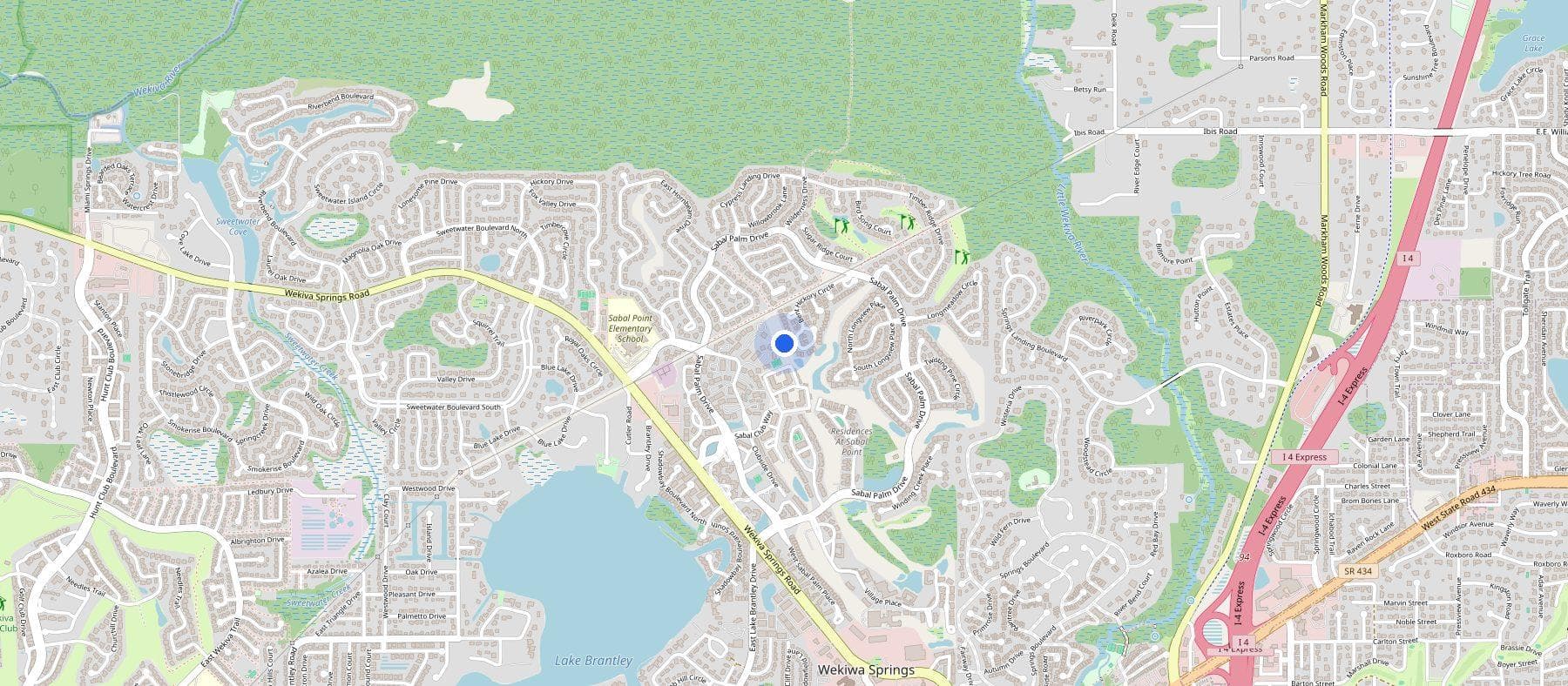 Mapa que muestra la oficina de Engentfy en Longwood, Florida